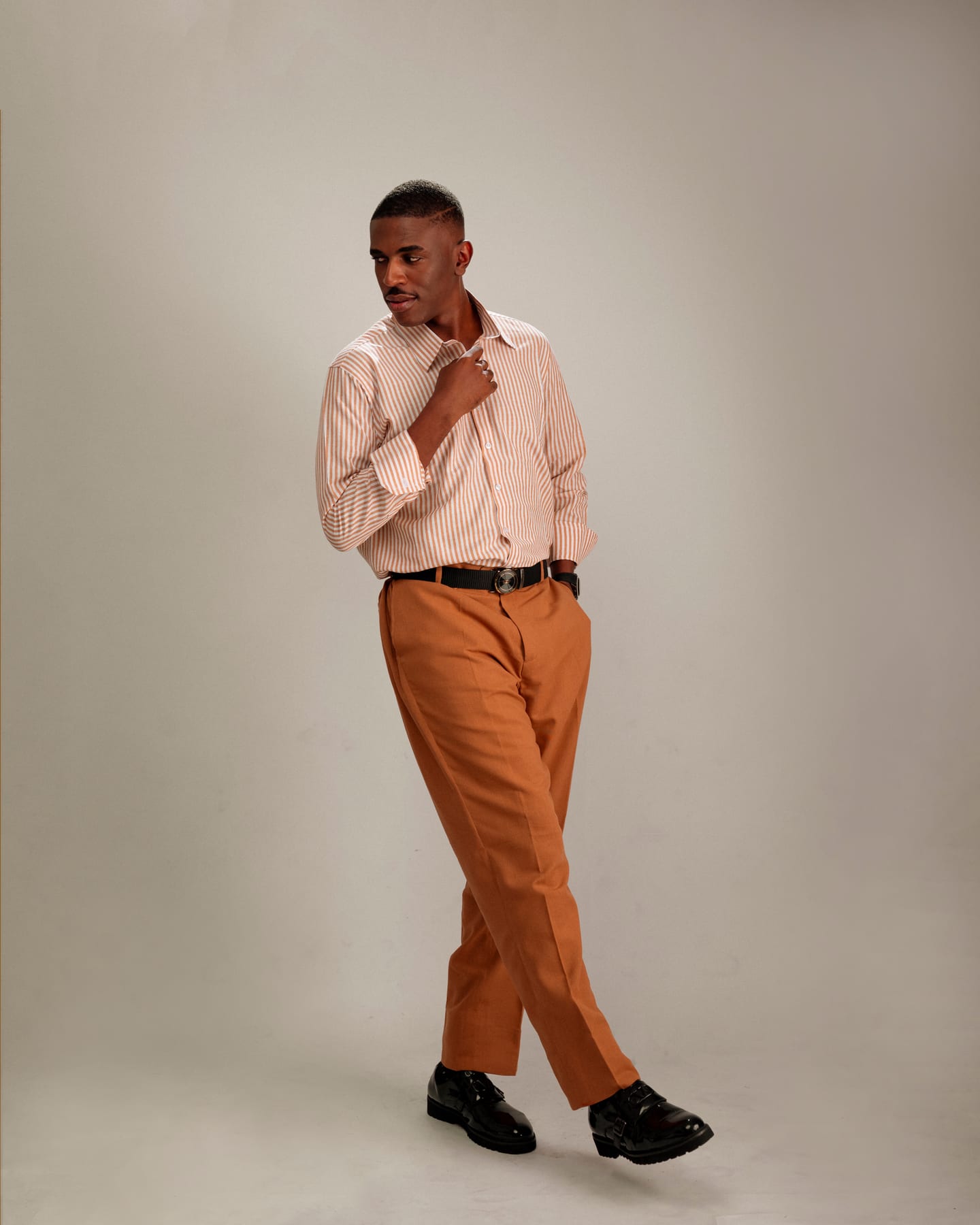 Casablanca Set in warm stripes and terracotta (frame 2 of 5)