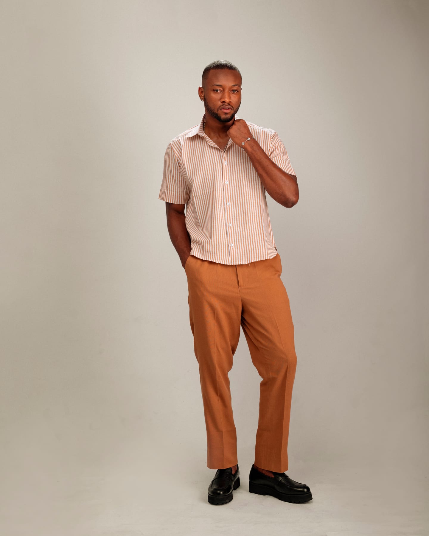 Casablanca Set in warm stripes and terracotta (frame 5 of 5)