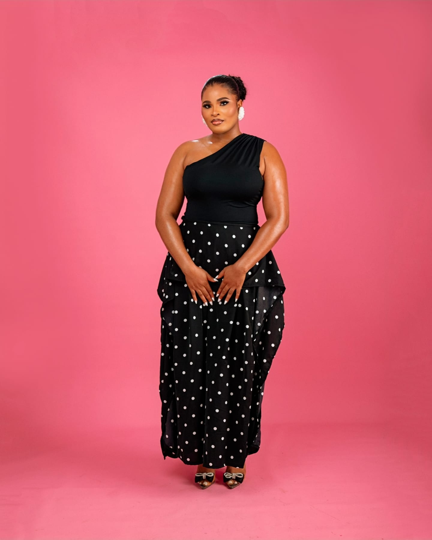 Polka Muse black and white spotted skirt set (frame 6 of 11)