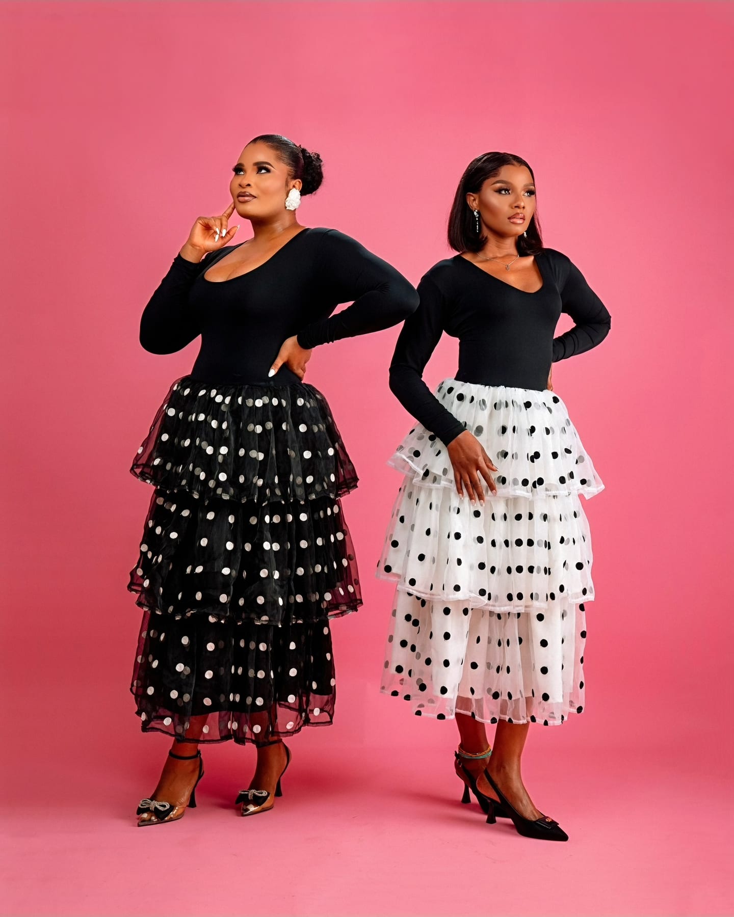 Kiri Polka Dress with tiered spotted tulle (frame 8 of 10)