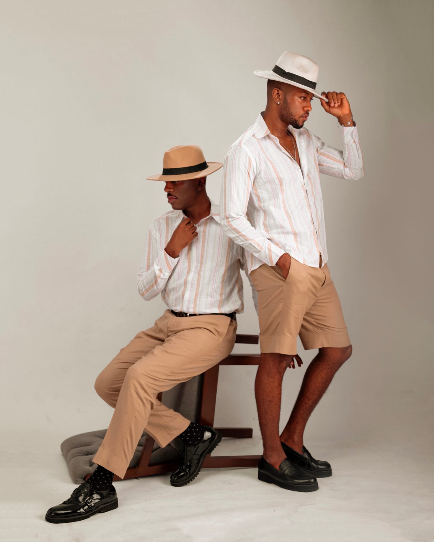 Monaco Set in stone and sand tailored menswear (frame 4 of 7)
