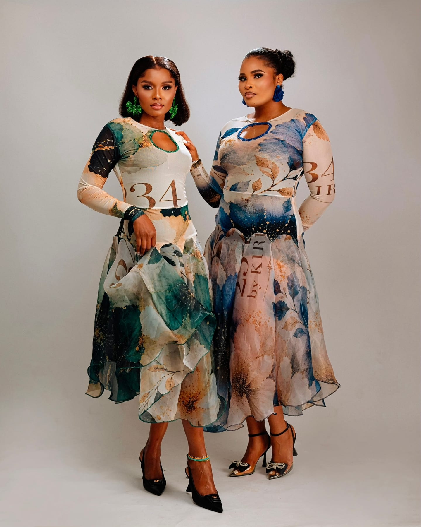 Whisper Bloom sage and cream floral midi (frame 6 of 7)